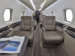 Cessna Citation Sovereign | Interior View of Seating Options and Layout
